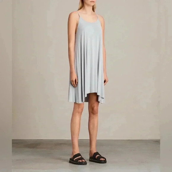 ALLSAINTS light gray Conley Dress NWOT Size Medium - Picture 1 of 10